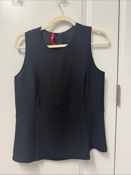 SPANX Tops - SPANX Black Sleeveless Peplum Tank Top